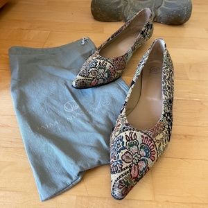Jaime Mascaro Spanish Floral Tapestry Low Heel/Flats Shoes